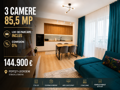 Popesti Leordeni 3 camere mobilat utilat